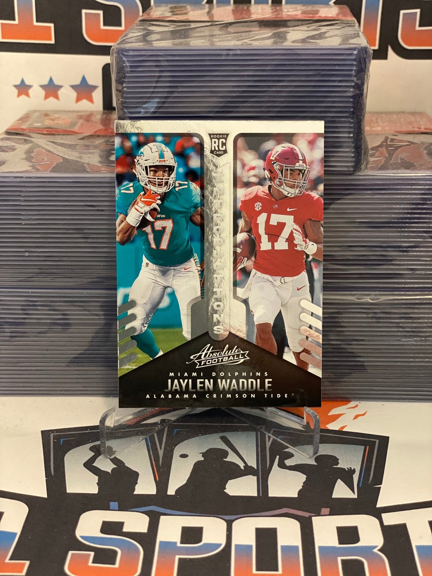 2021 Panini Absolute (Introductions) Jaylen Waddle Rookie #INT-6