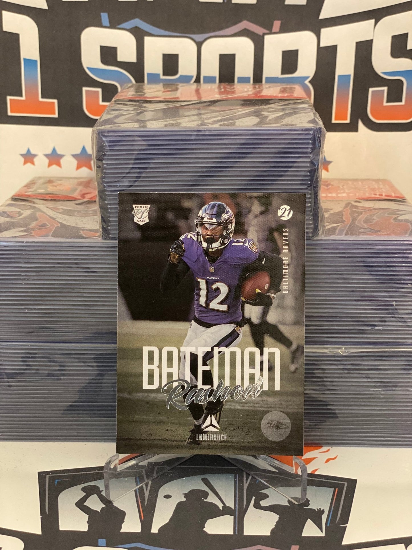 2021 Panini Chronicles (Luminance) Rashod Bateman Rookie #215
