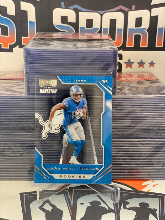 2021 Panini Chronicles (Playoff Momentum Rookies) Amon-Ra St. Brown #PMR-28