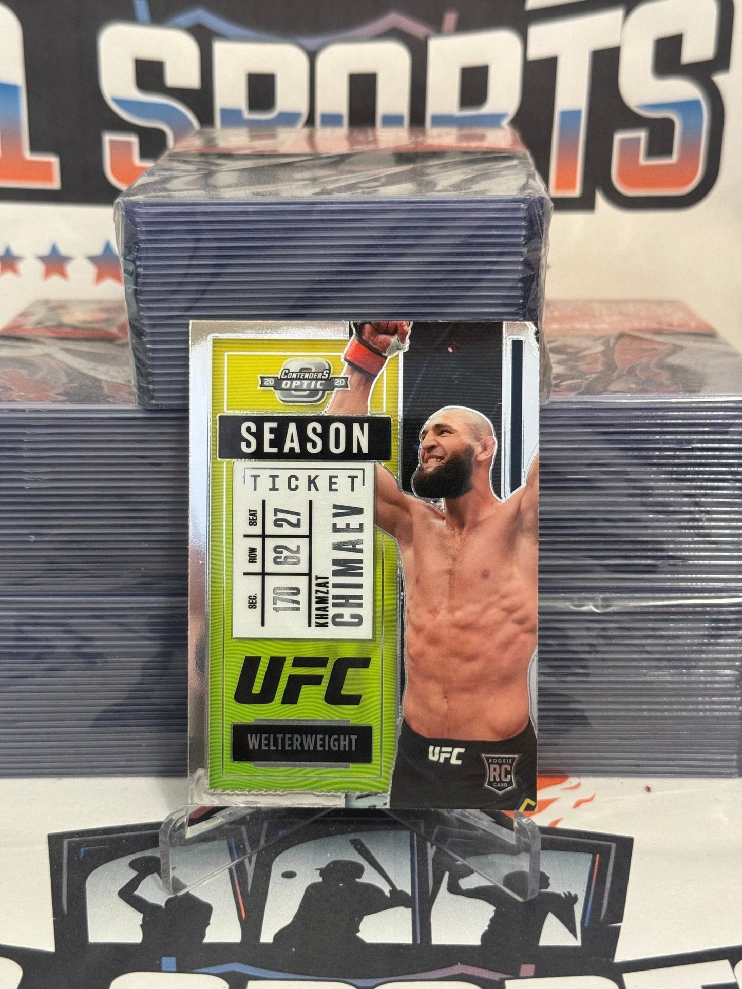 2021 Panini Chronicles UFC (Contenders Optic) Khamzat Chimaev Rookie #276