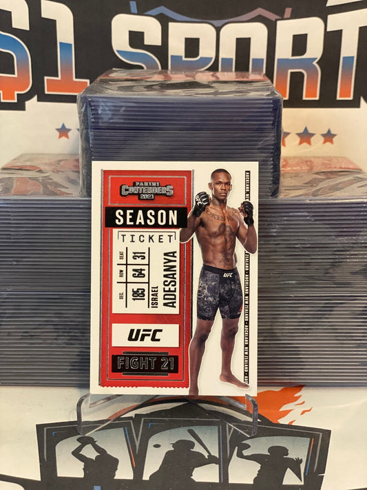 2021 Panini Chronicles UFC (Contenders Season Ticket) Israel Adesanya #5
