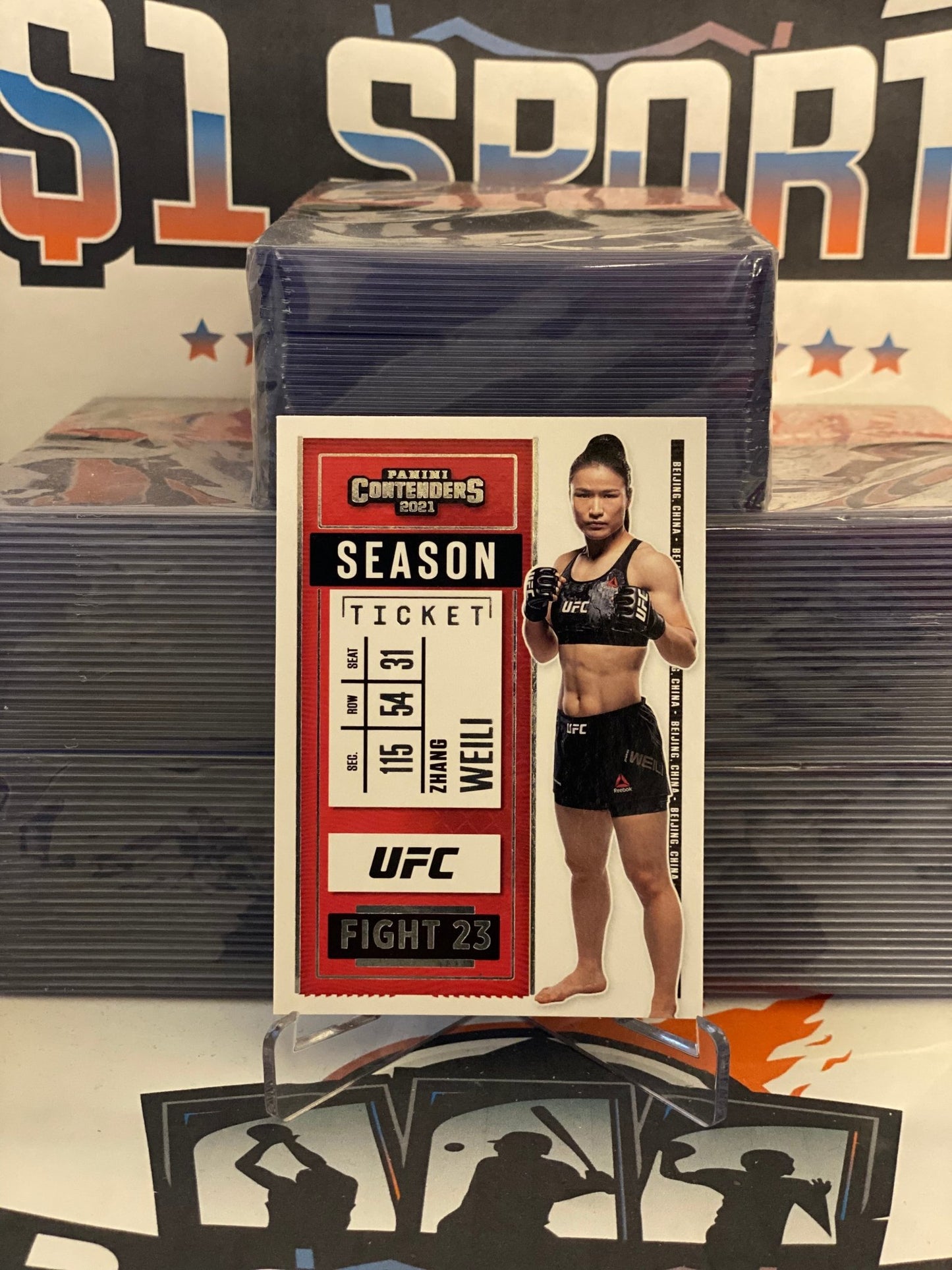 2021 Panini Chronicles UFC (Contenders Season Ticket) Zhang Weili #10
