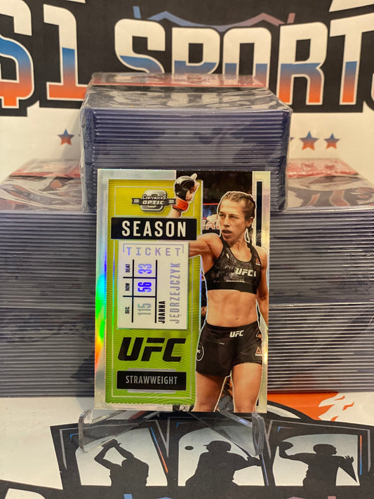 2021 Panini Chronicles UFC (Silver Prizm, Optic Contenders) Joanna Jedrzejczyk #279