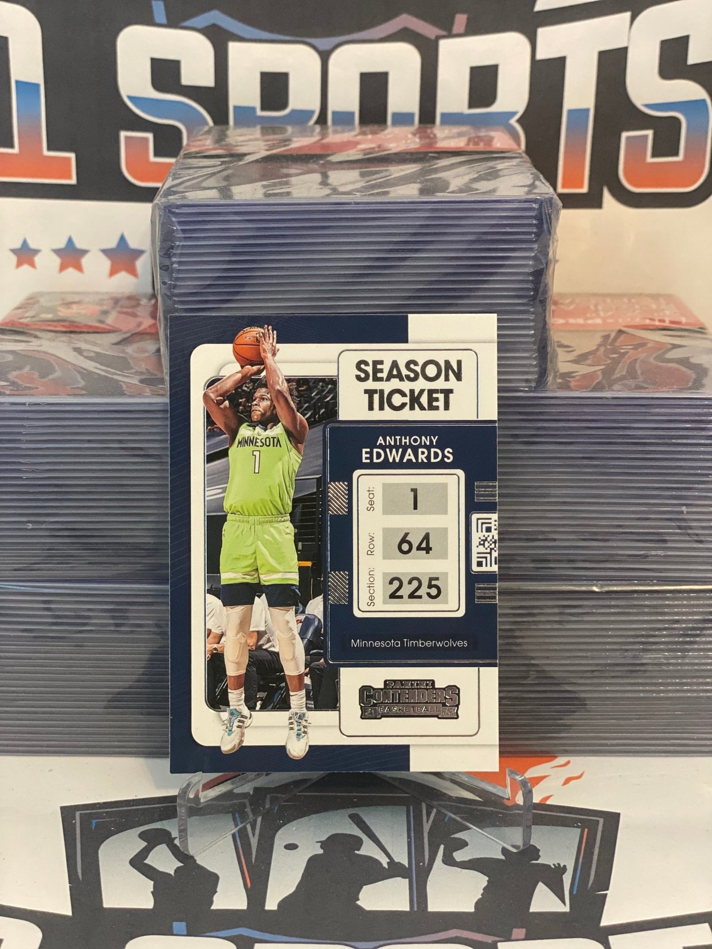2021 Panini Contenders (2nd Year) Anthony Edwards #5