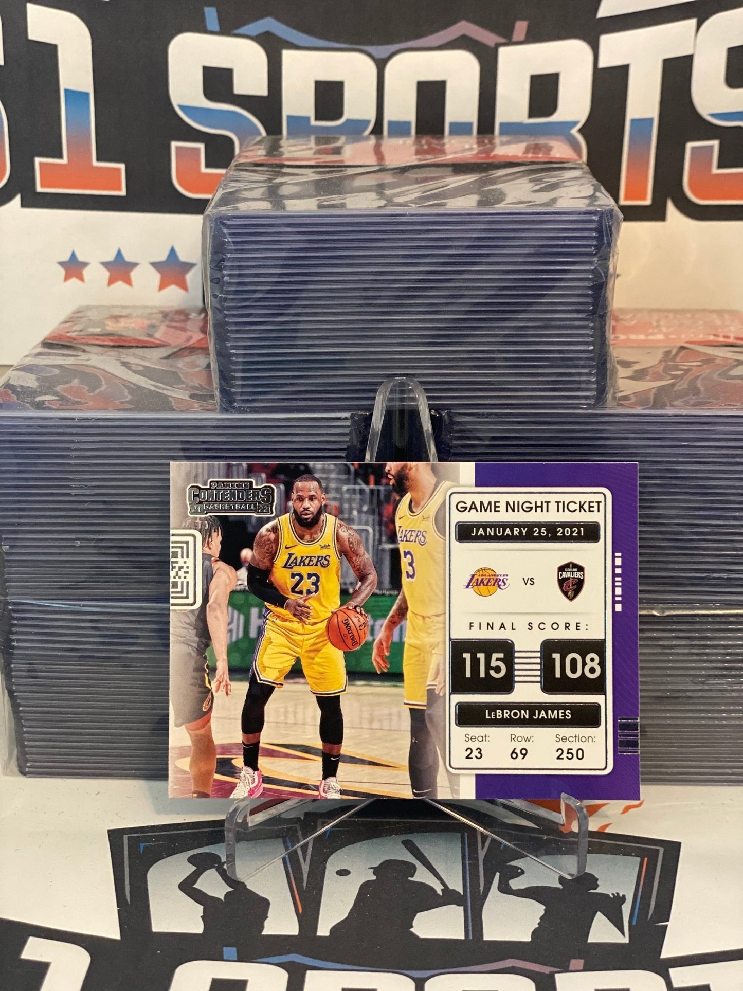 2021 Panini Contenders (Game Night Ticket) LeBron James #17