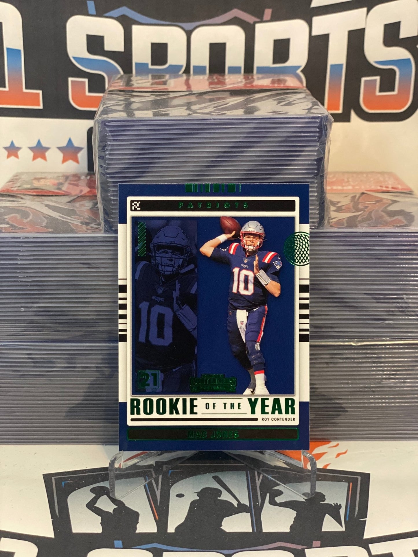 2021 Panini Contenders (Green, Rookie of the Year) Mac Jones #ROY-MJO