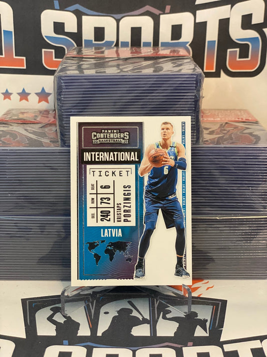 2021 Panini Contenders (International Ticket) Kristaps Porzingis #23