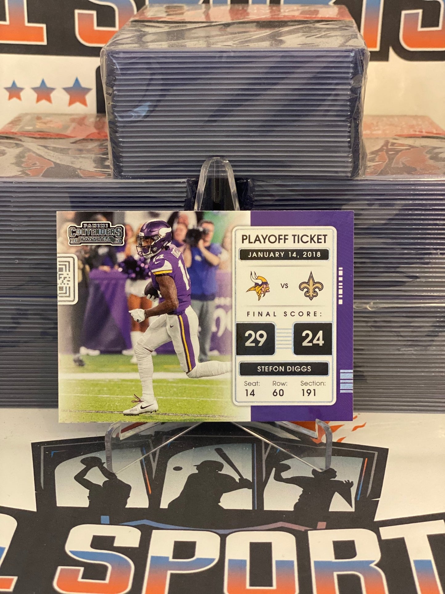 2021 Panini Contenders (Playoff Ticket) Stefon Diggs #PLT-SDI