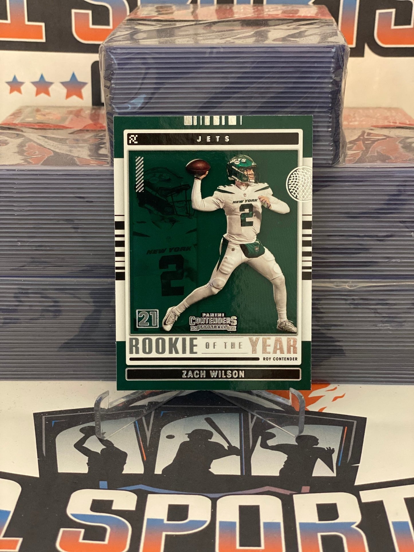 2021 Panini Contenders (Rooke of the Year) Zach Wilson #ROY-ZWI