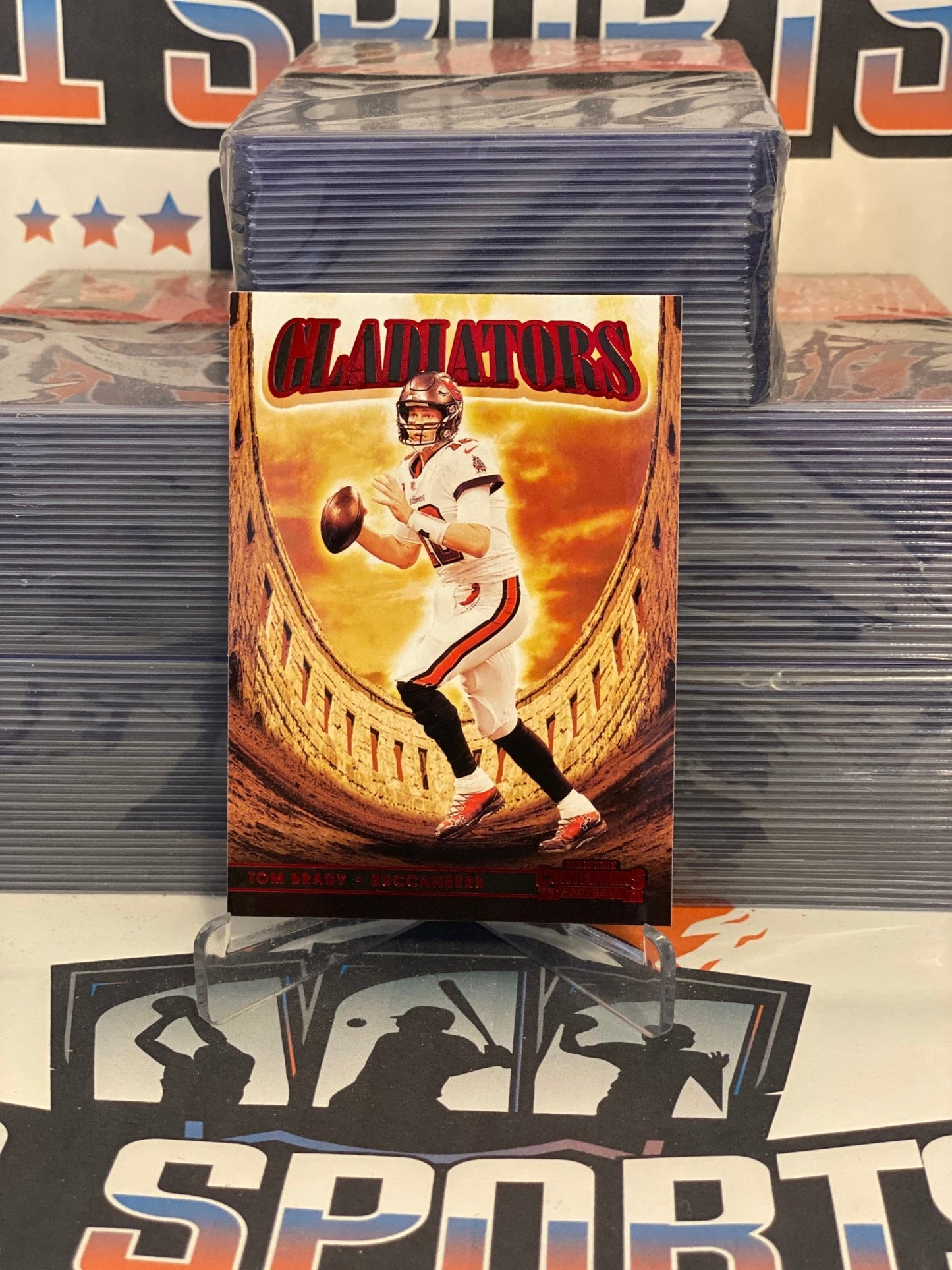 2021 Panini Contenders (Ruby, Gladiators) Tom Brady #GLD-TBR