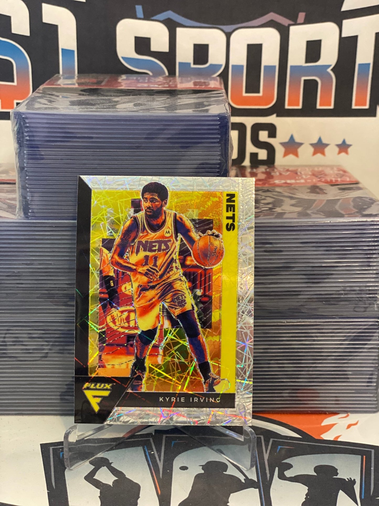 2021 Panini Flux (Silver Laser Prizm) Kyrie Irving #15