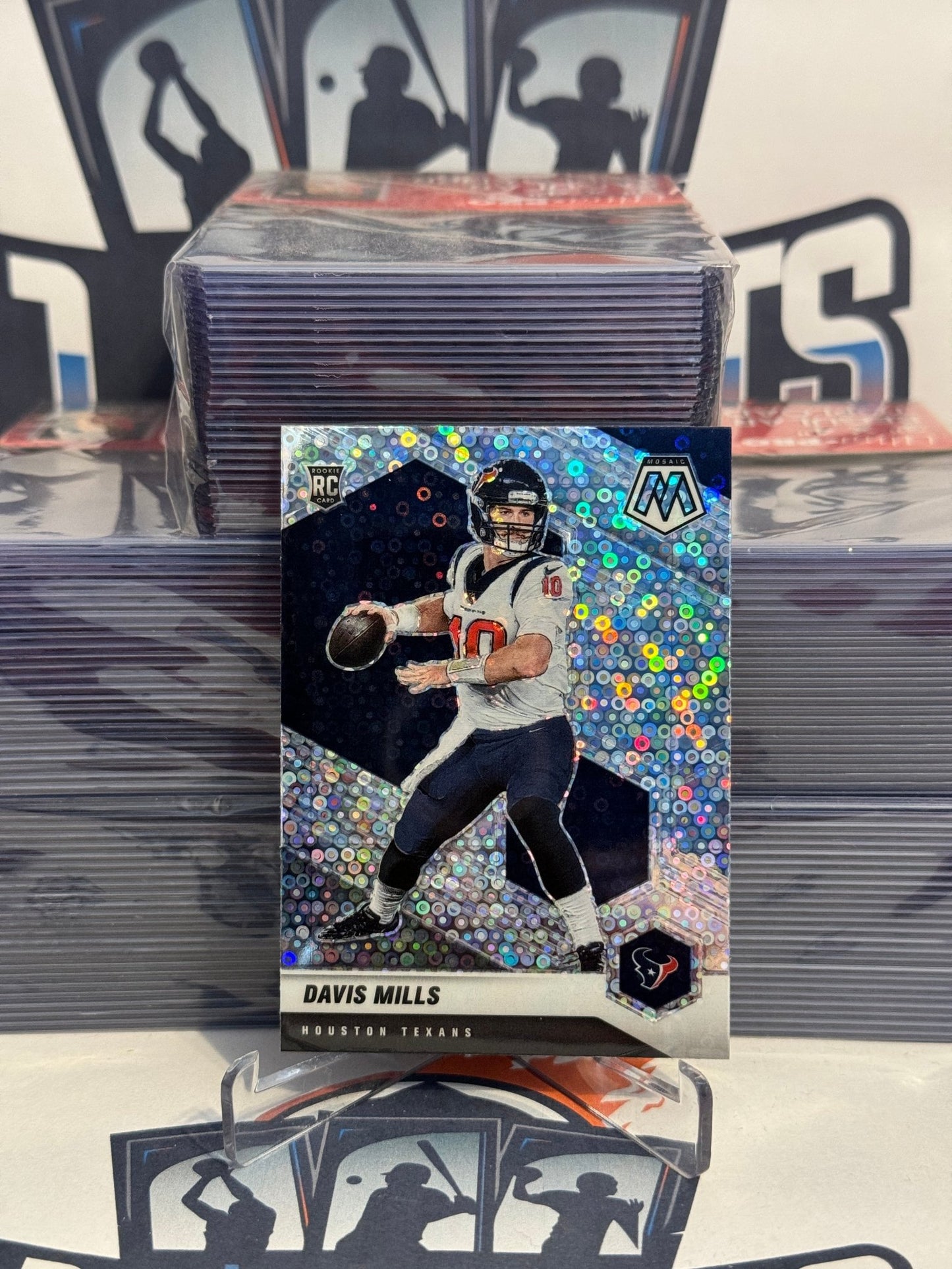 2021 Panini Mosaic (Fast Break Prizm) Davis Mills Rookie #322