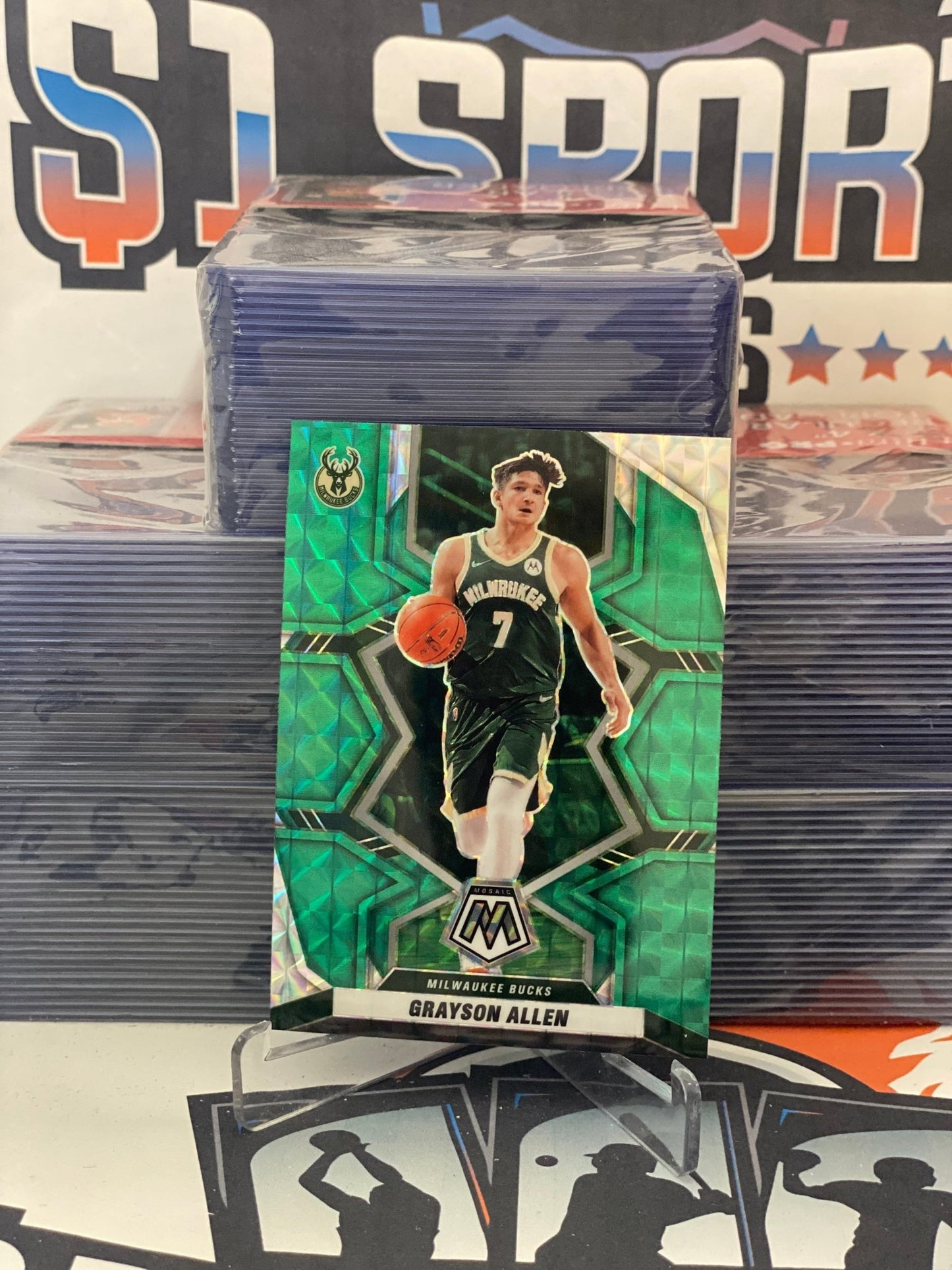 2021 Panini Mosaic (Green Prizm) Grayson Allen #105