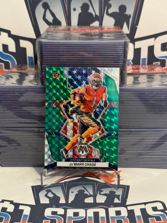 2021 Panini Mosaic (Green Prizm, National Pride) Ja'Marr Chase #263