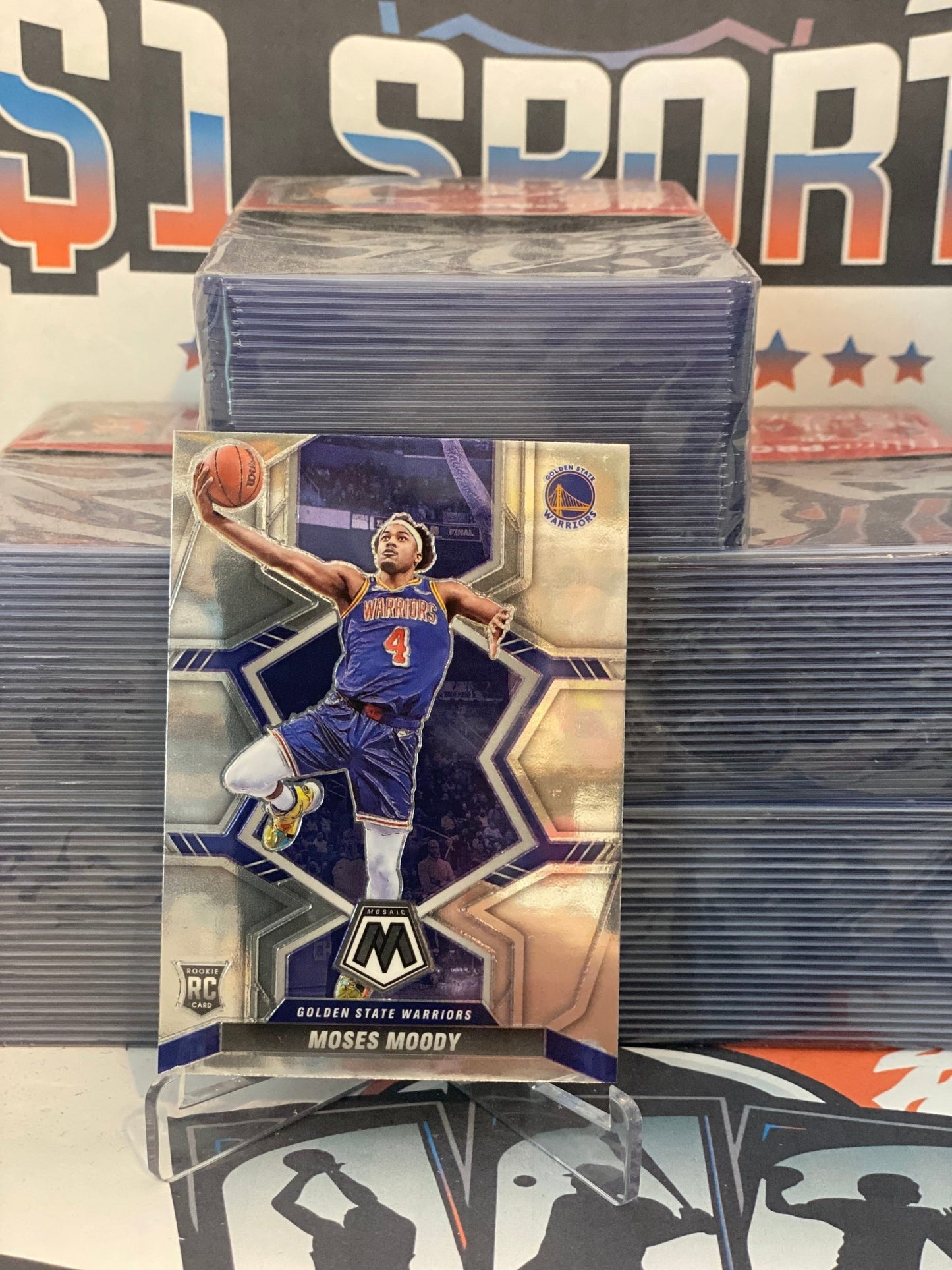 2021 Panini Mosaic Moses Moody Rookie #211