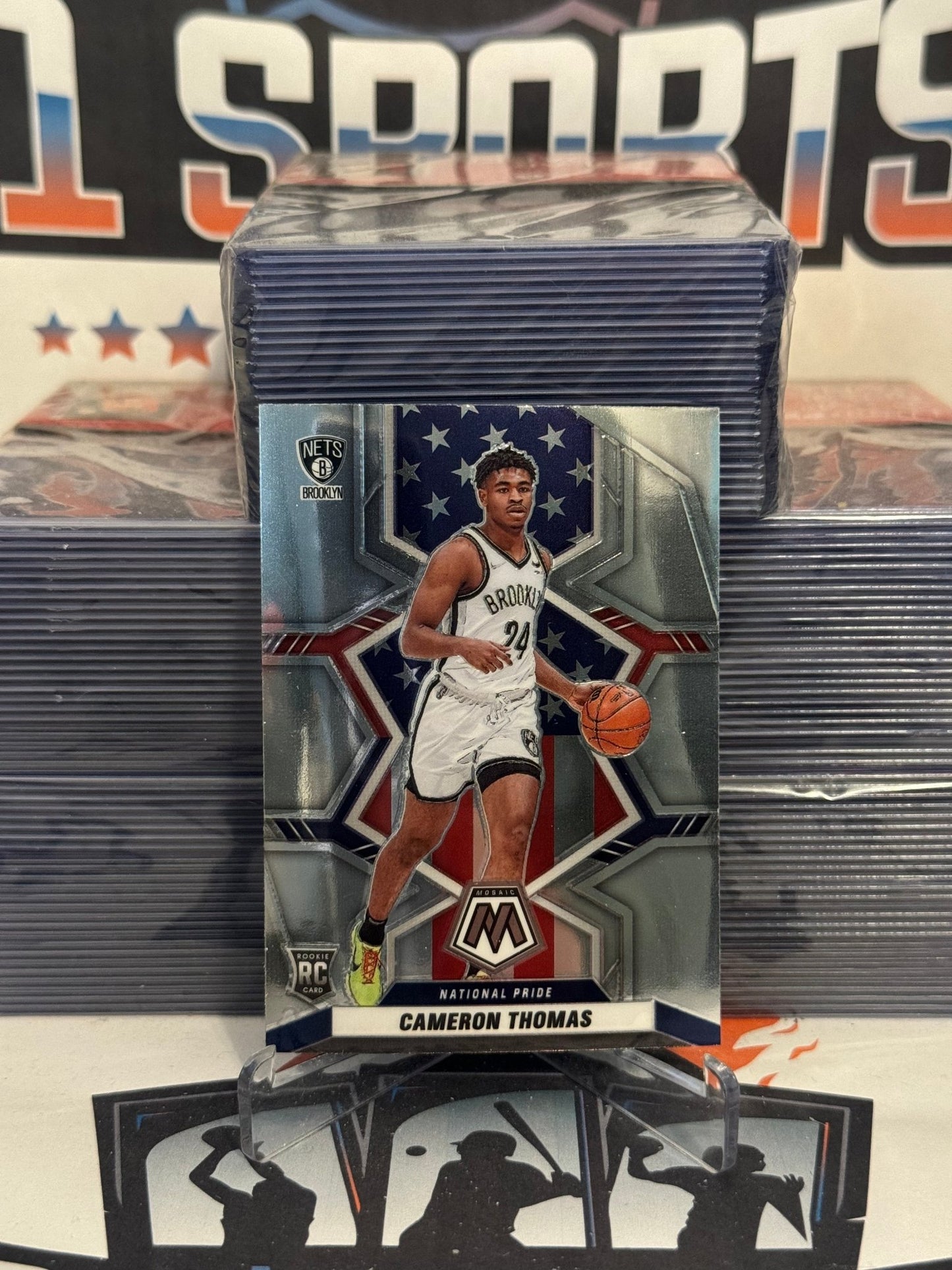 2021 Panini Mosaic (National Pride) Cameron Thomas Rookie #255