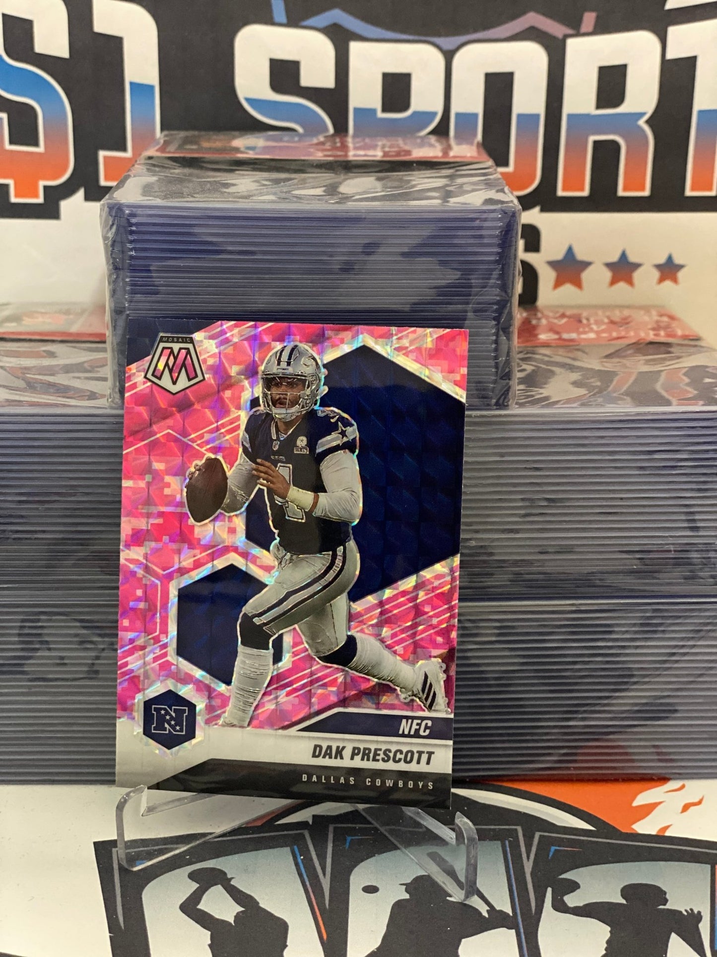 2021 Panini Mosaic (Pink Camo Prizm, NFC) Dak Prescott #202