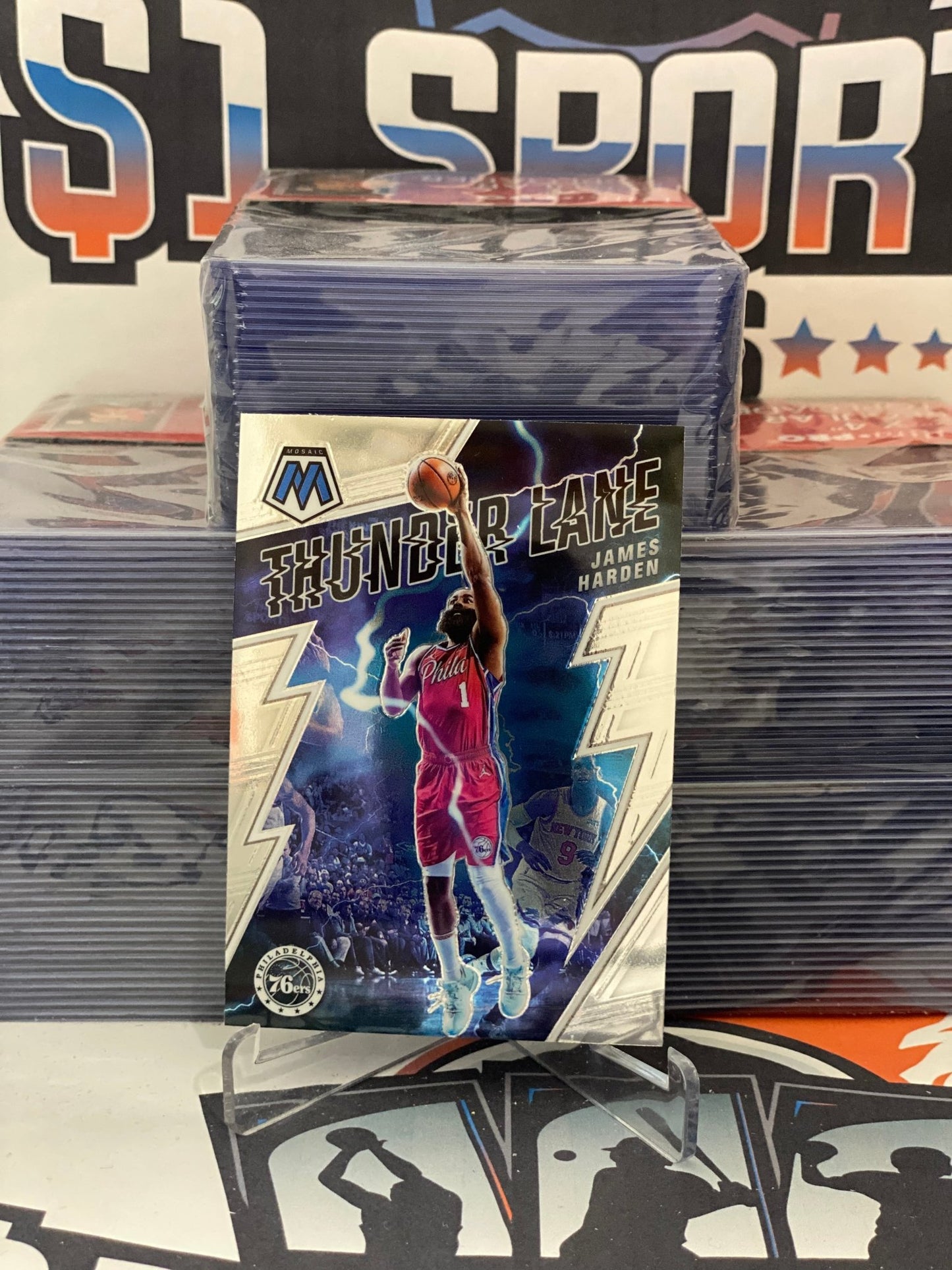 2021 Panini Mosaic (Thunder Lane) James Harden #5