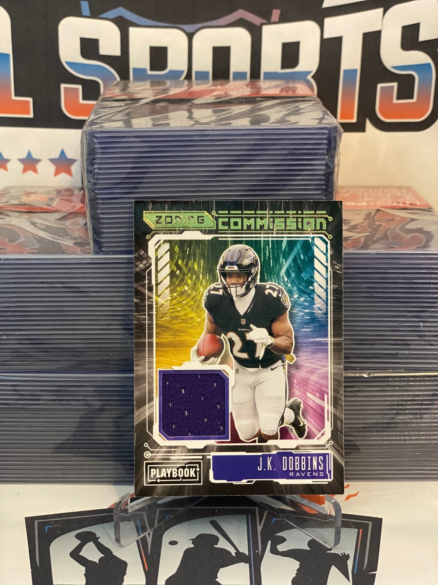 2021 Panini Playbook (Zoning Commision Relic) J.K. Dobbins #ZC-JKD