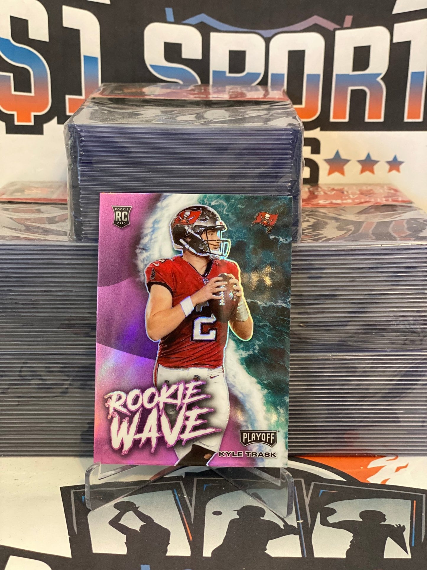 2021 Panini Playoff Pink Prizm, Rookie Wave) Kyle Trask #RW-KTR