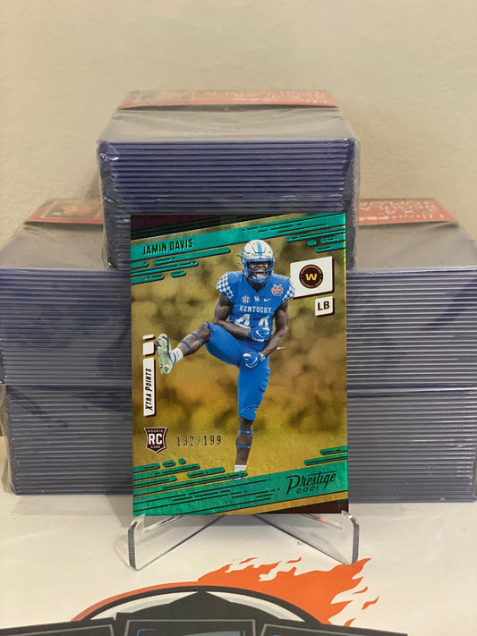 2021 Panini Prestige Jamin Davis Rookie #260 132/199