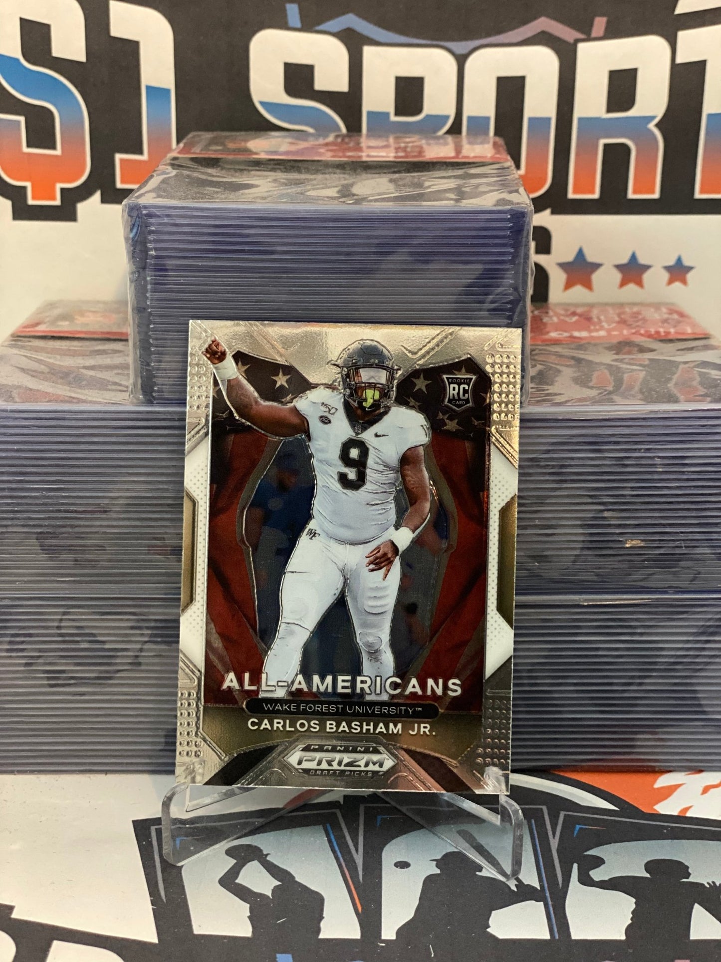2021 Panini Prizm Draft Picks (All-Americans) Carlos Basham Jr. Rookie #197