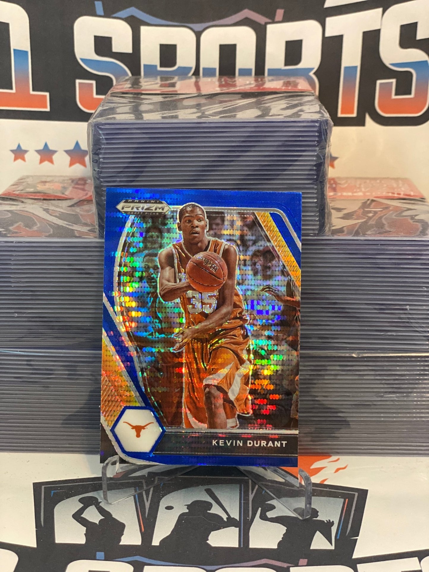 2021 Panini Prizm Draft Picks (Blue Pulsar Prizm) Kevin Durant #52