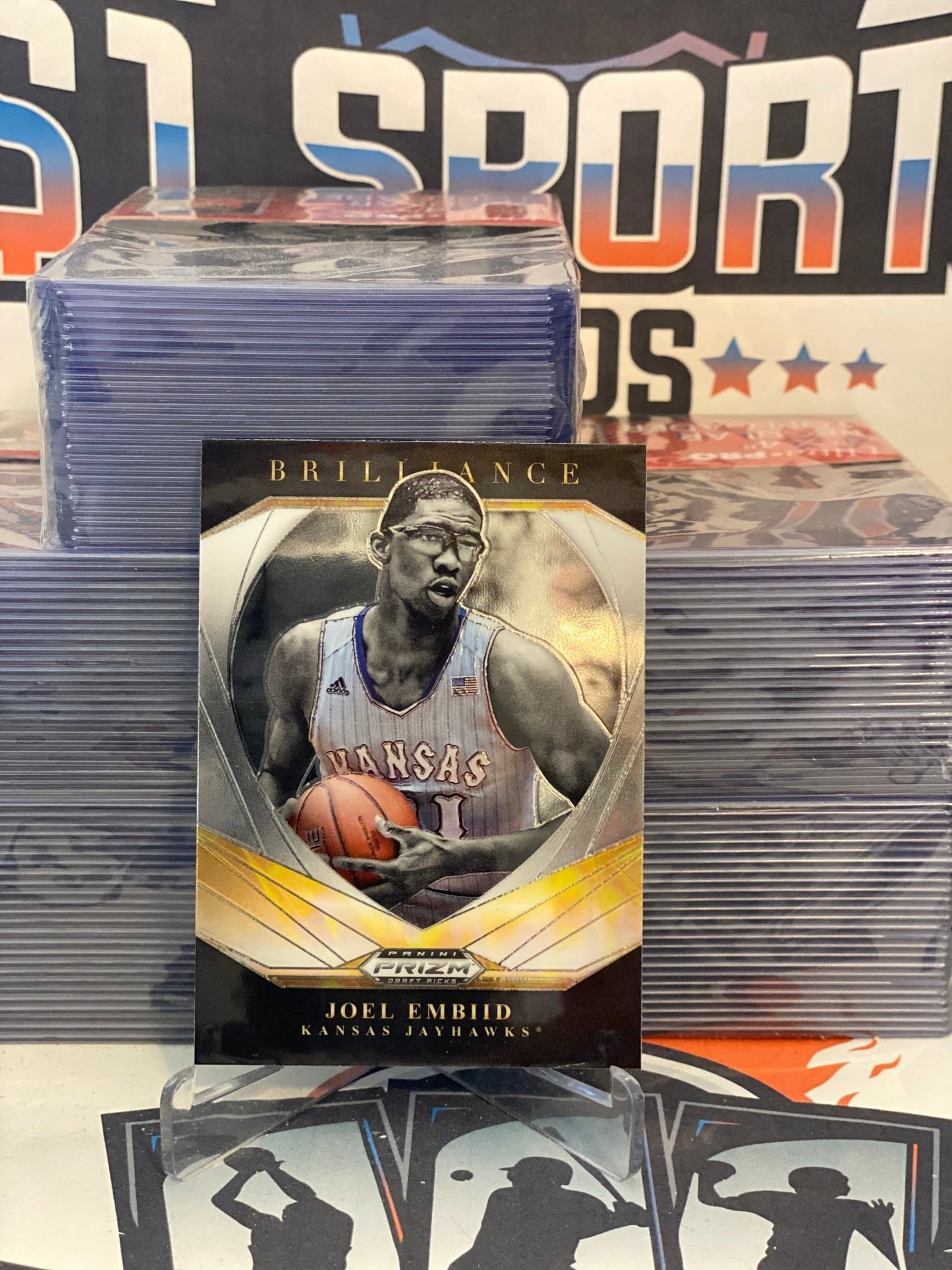 2021 Panini Prizm Draft Picks (Brilliance) Joel Embiid #14