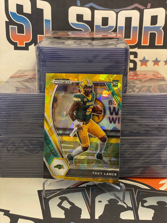 2021 Panini Prizm Draft Picks (Gold Ice Prizm) Trey Lance Rookie #120