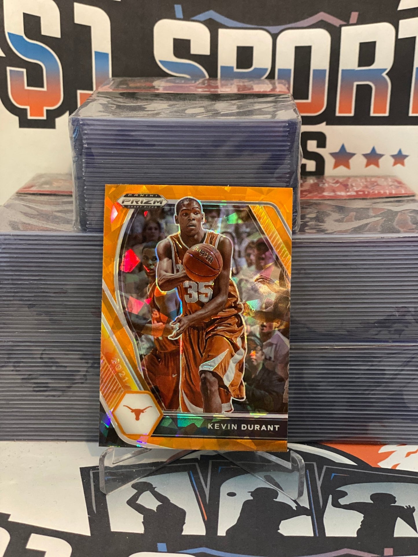 2021 Panini Prizm Draft Picks (Orange Ice Prizm) Kevin Durant #52