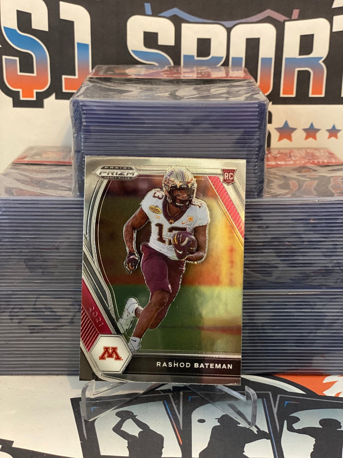2021 Panini Prizm Draft Picks Rashod Bateman Rookie #116