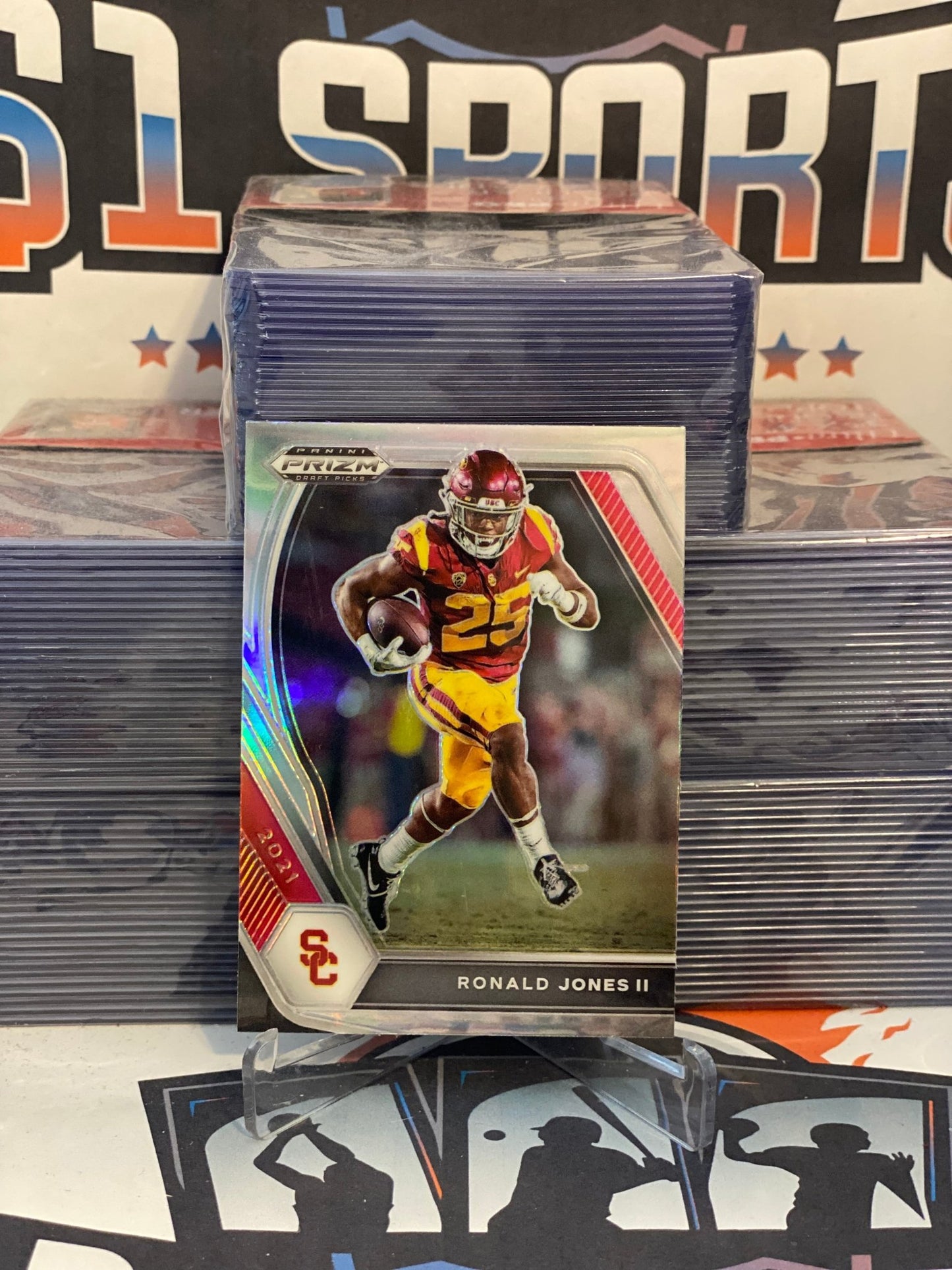 2021 Panini Prizm Draft Picks (Silver Prizm) Ronald Jones II #84