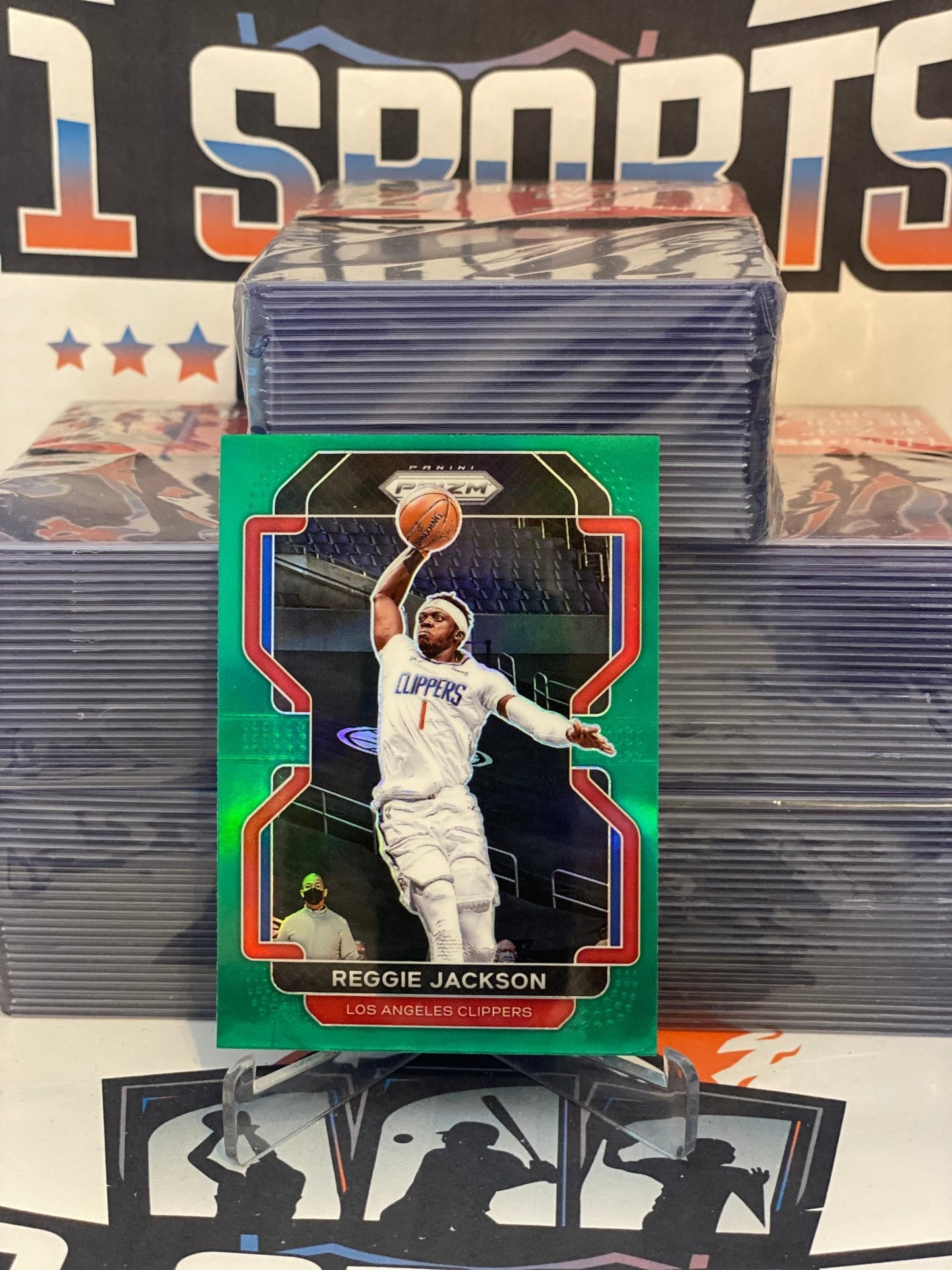 2021 Panini Prizm (Green Prizm) Reggie Jackson #213