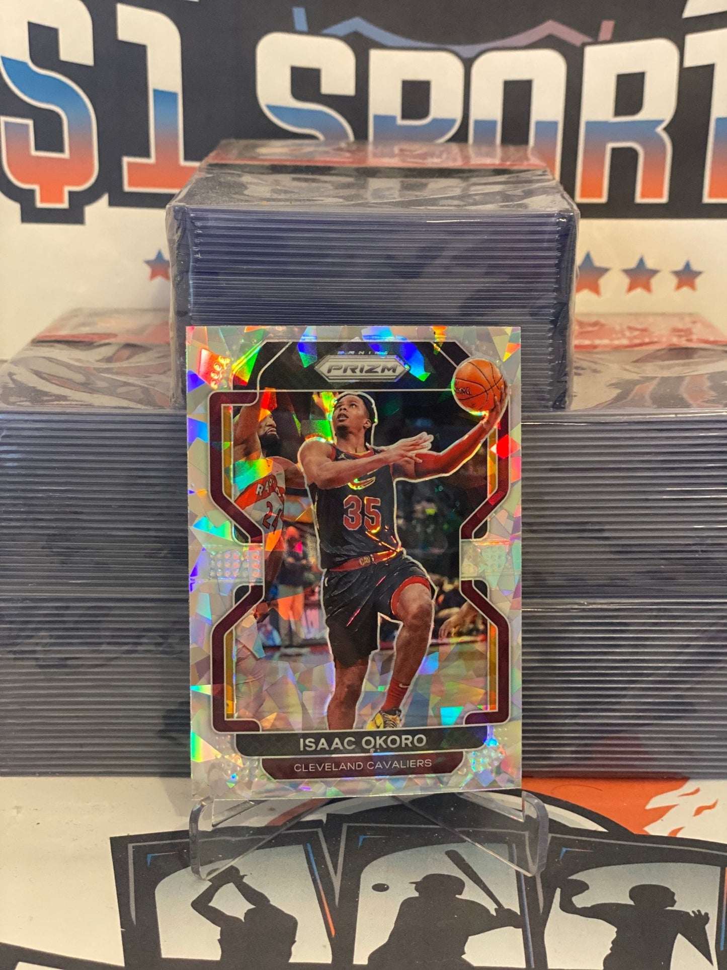 2021 Panini Prizm (Ice Prizm) Isaac Okoro #212