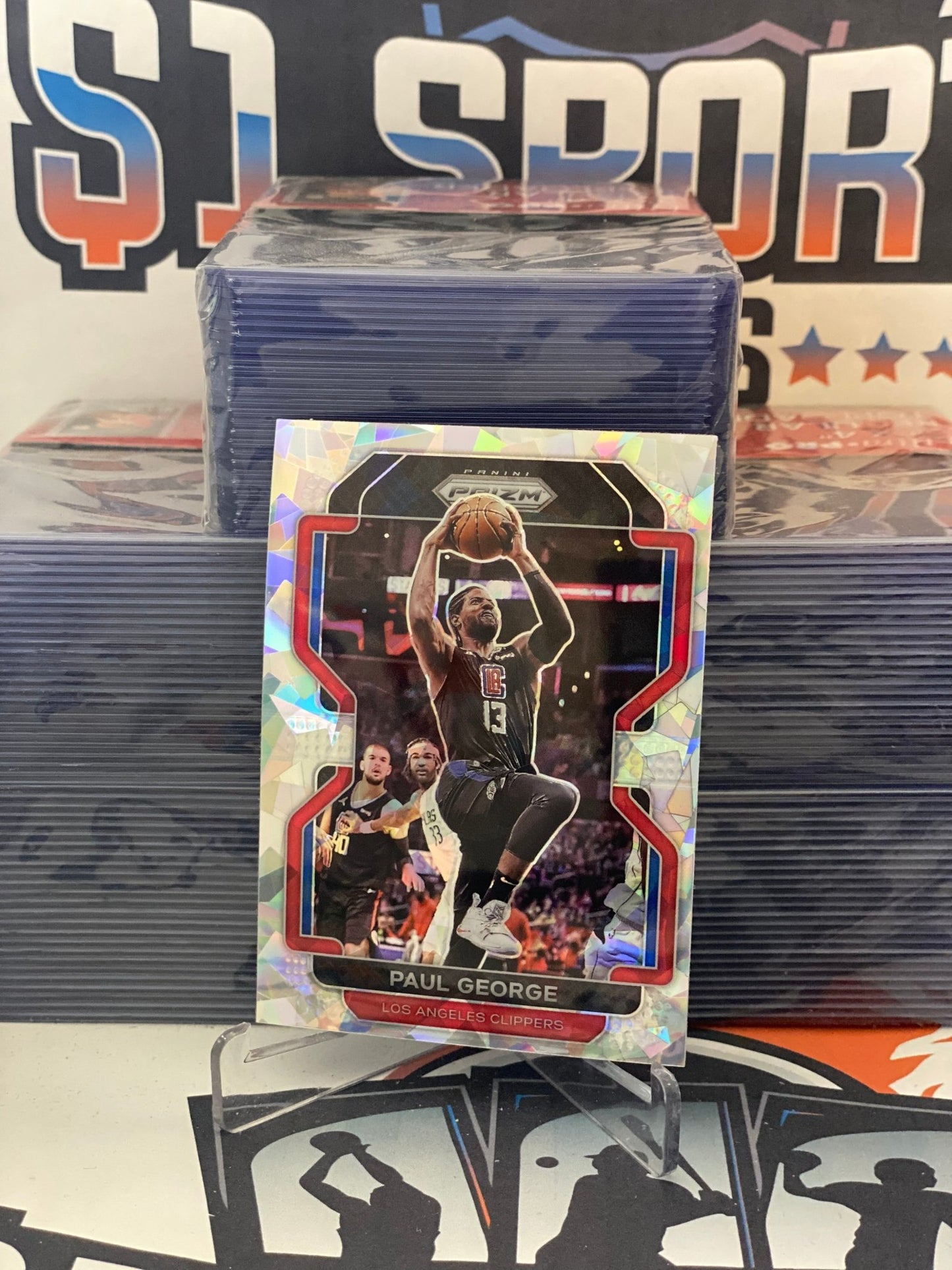 2021 Panini Prizm (Ice Prizm) Paul George #220
