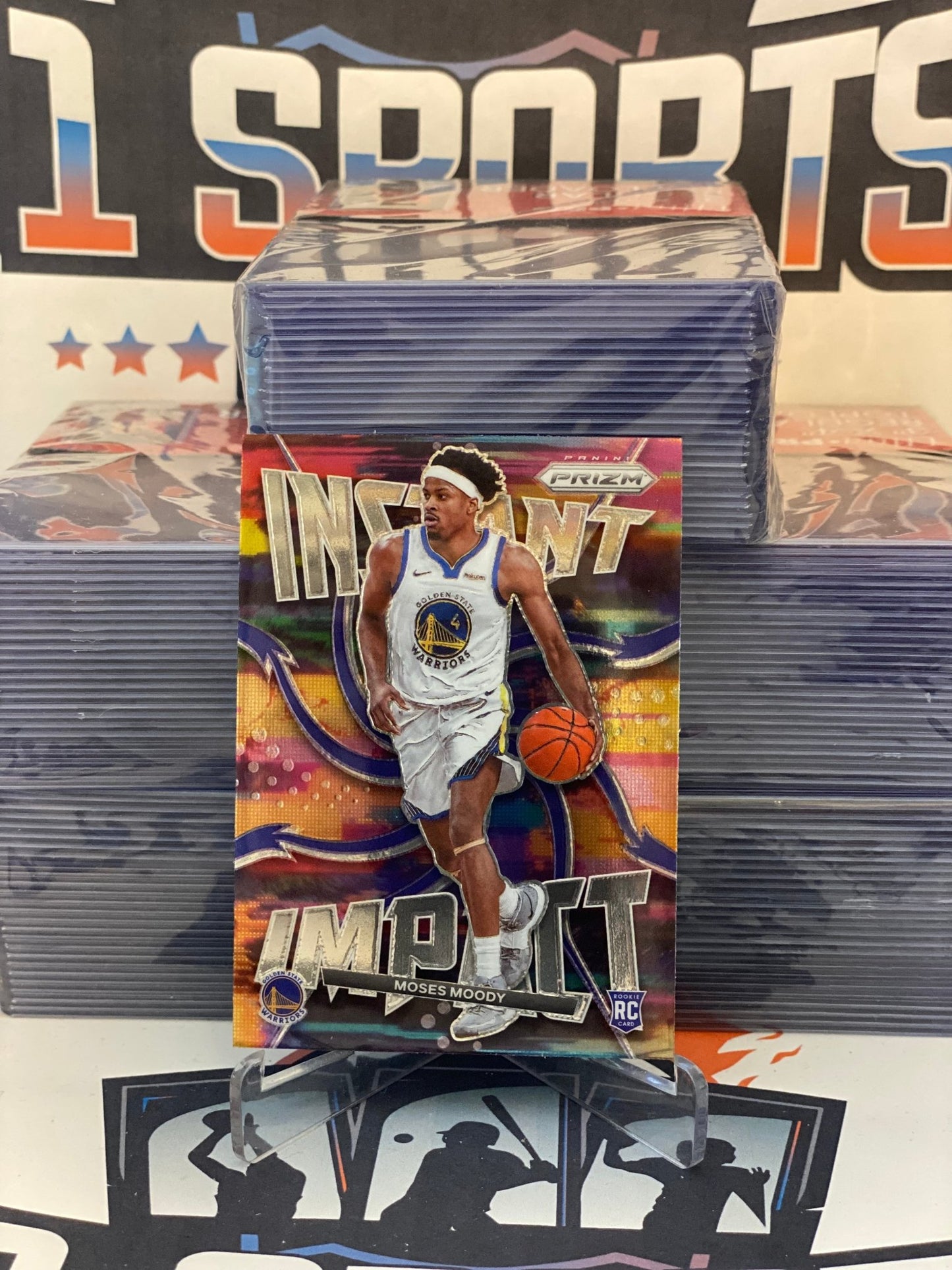 2021 Panini Prizm (Instant Impact) Moses Moody Rookie #24