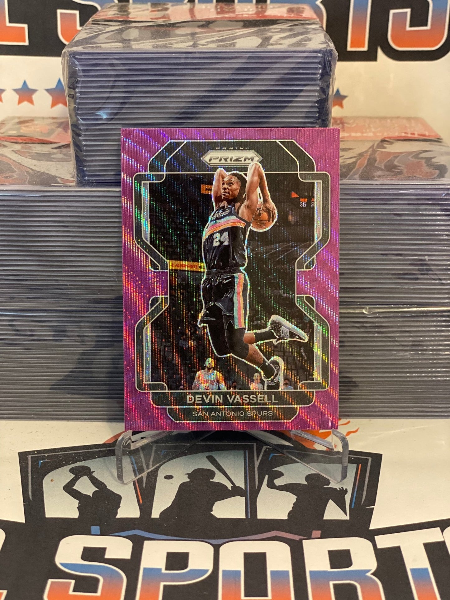 2021 Panini Prizm (Purple Wave Prizm) Devin Vassell #130