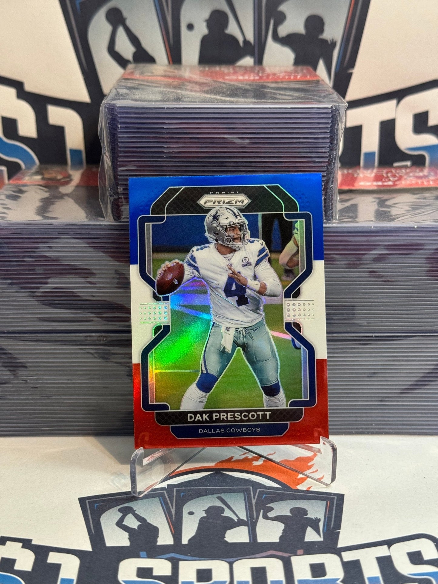 2021 Panini Prizm (Red White Blue Prizm) Dak Prescott #242