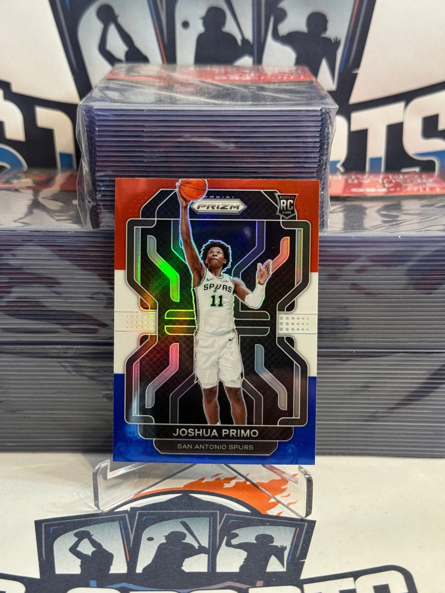 2021 Panini Prizm (Red White Blue Prizm) Joshua Primo Rookie #298