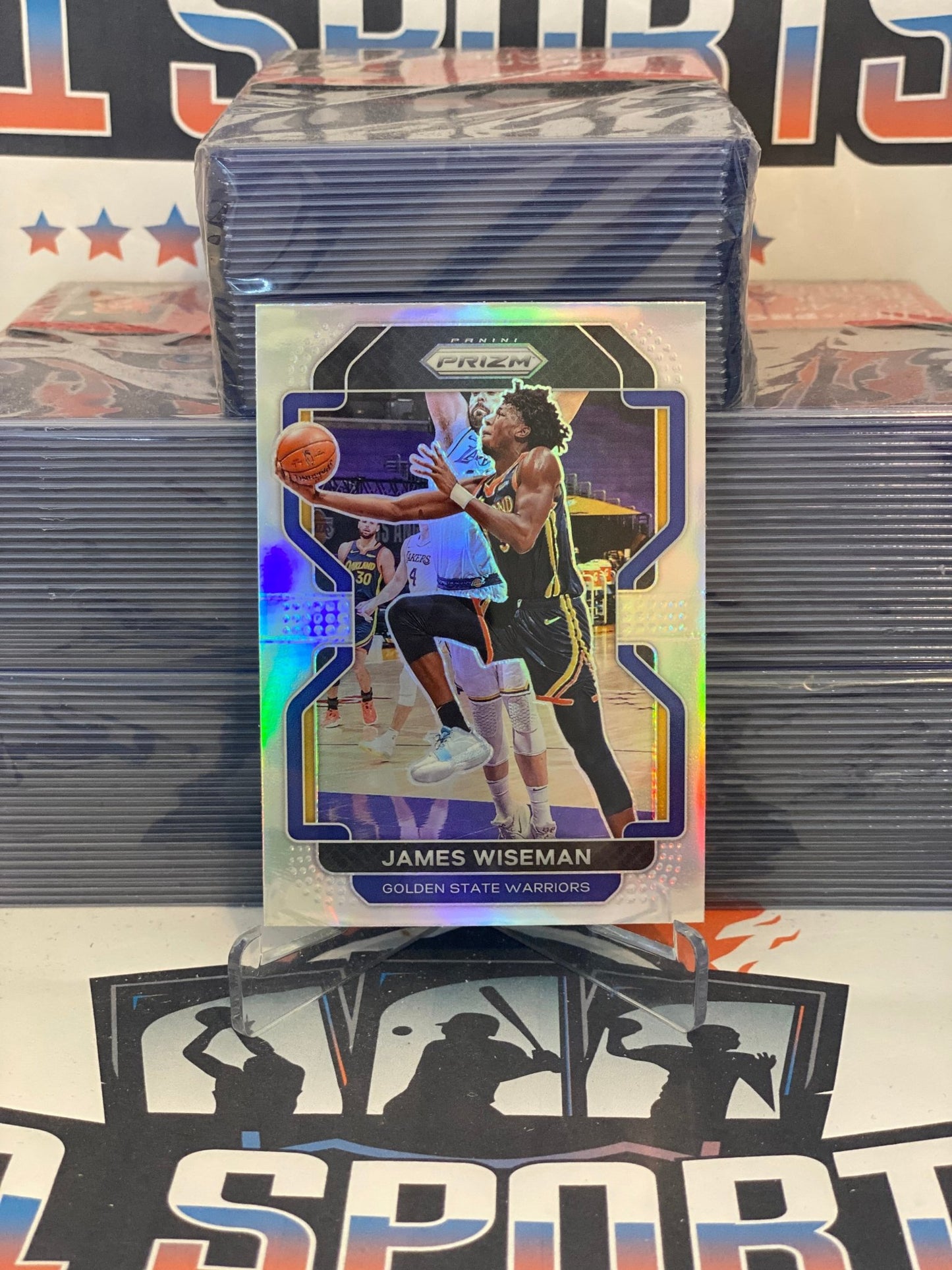 2021 Panini Prizm (Silver Prizm) James Wiseman #61