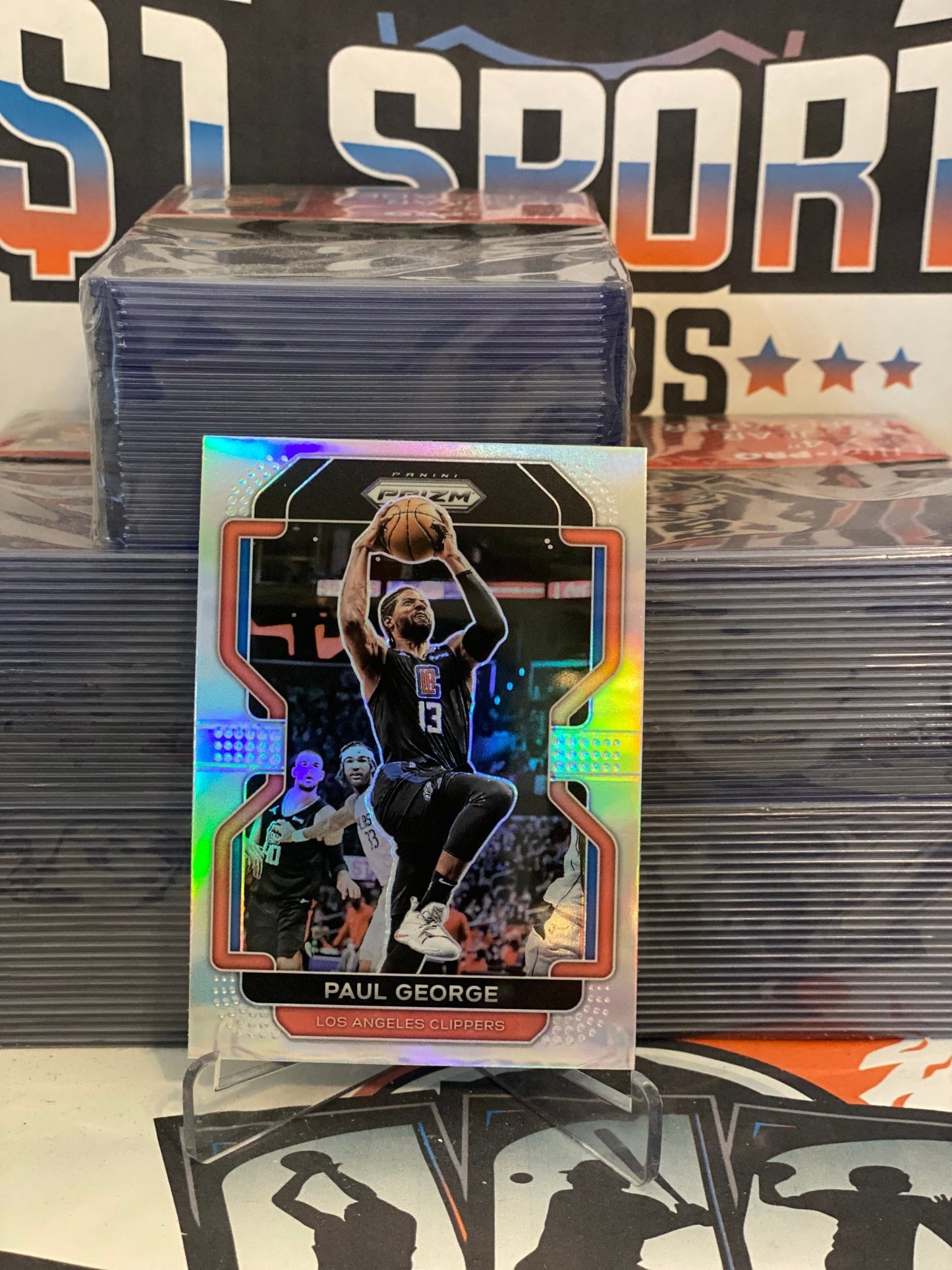 2021 Panini Prizm (Silver Prizm) Paul George #220