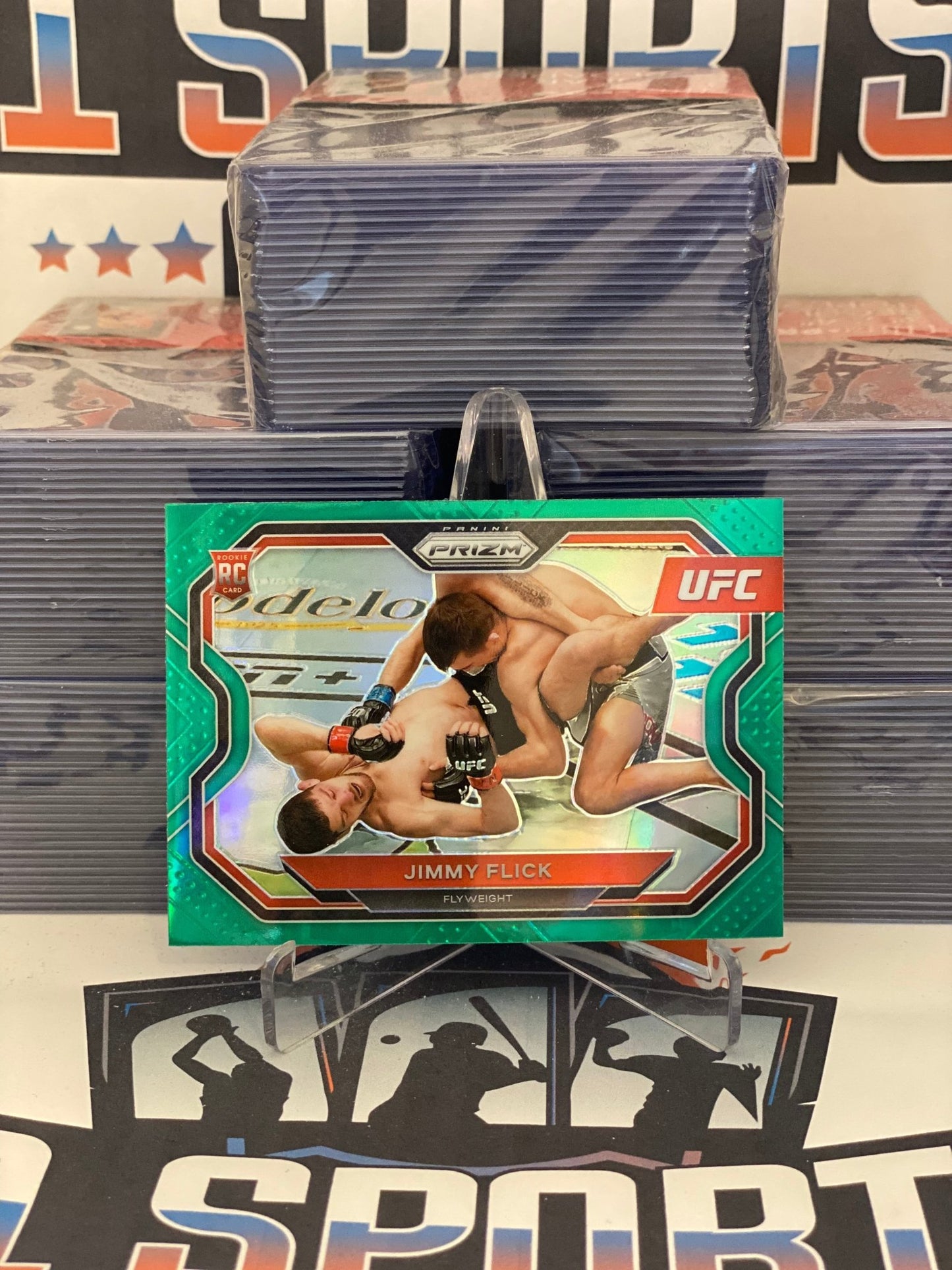 2021 Panini Prizm UFC (Green Prizm) Jimmy Flick Rookie #182