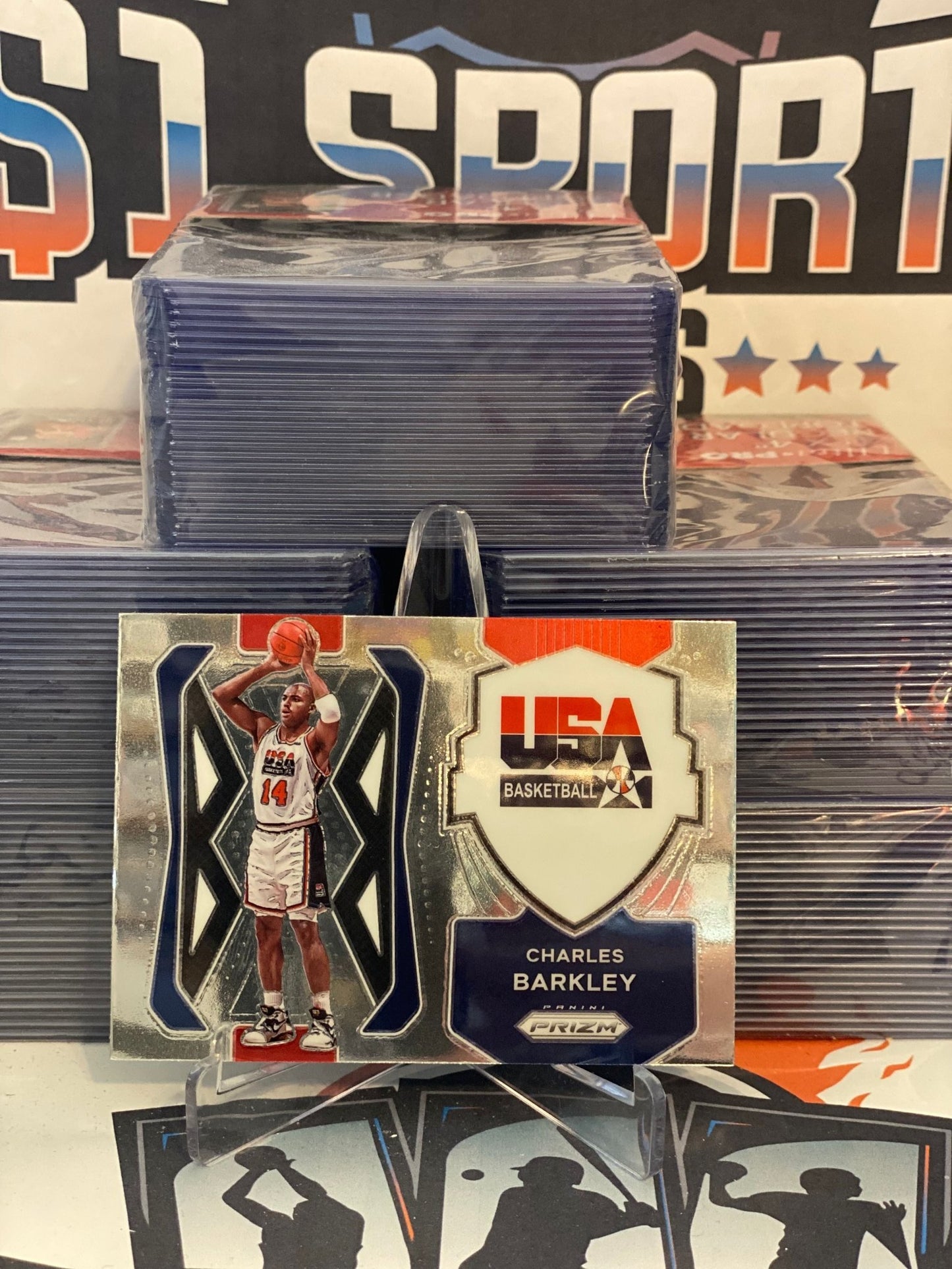 2021 Panini Prizm (USAB) Charles Barkley #9