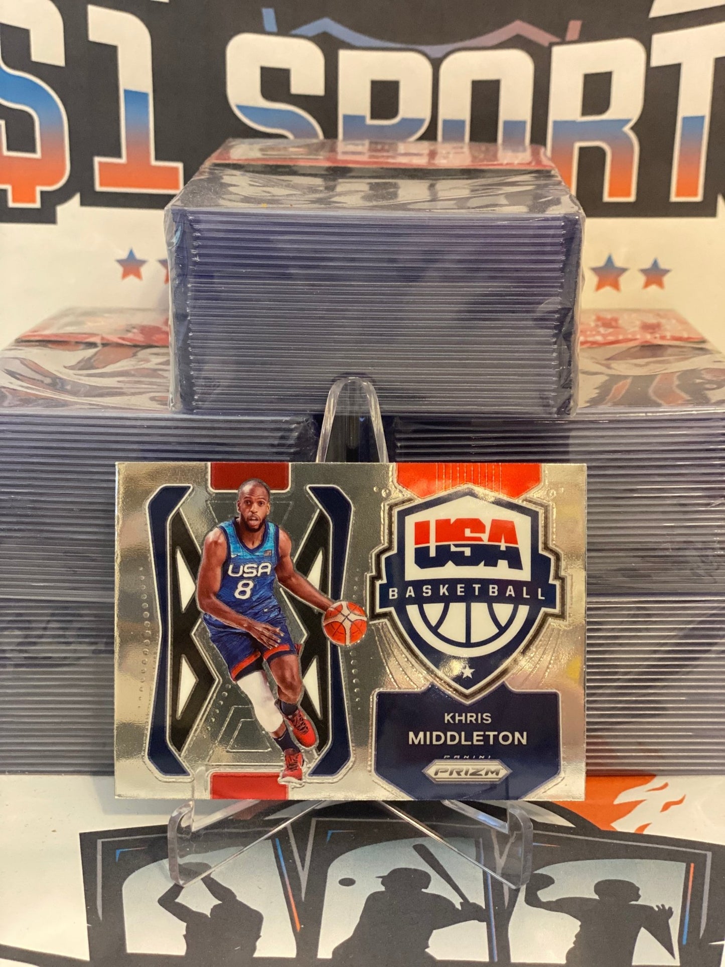 2021 Panini Prizm (USAB) Khris Middleton #5