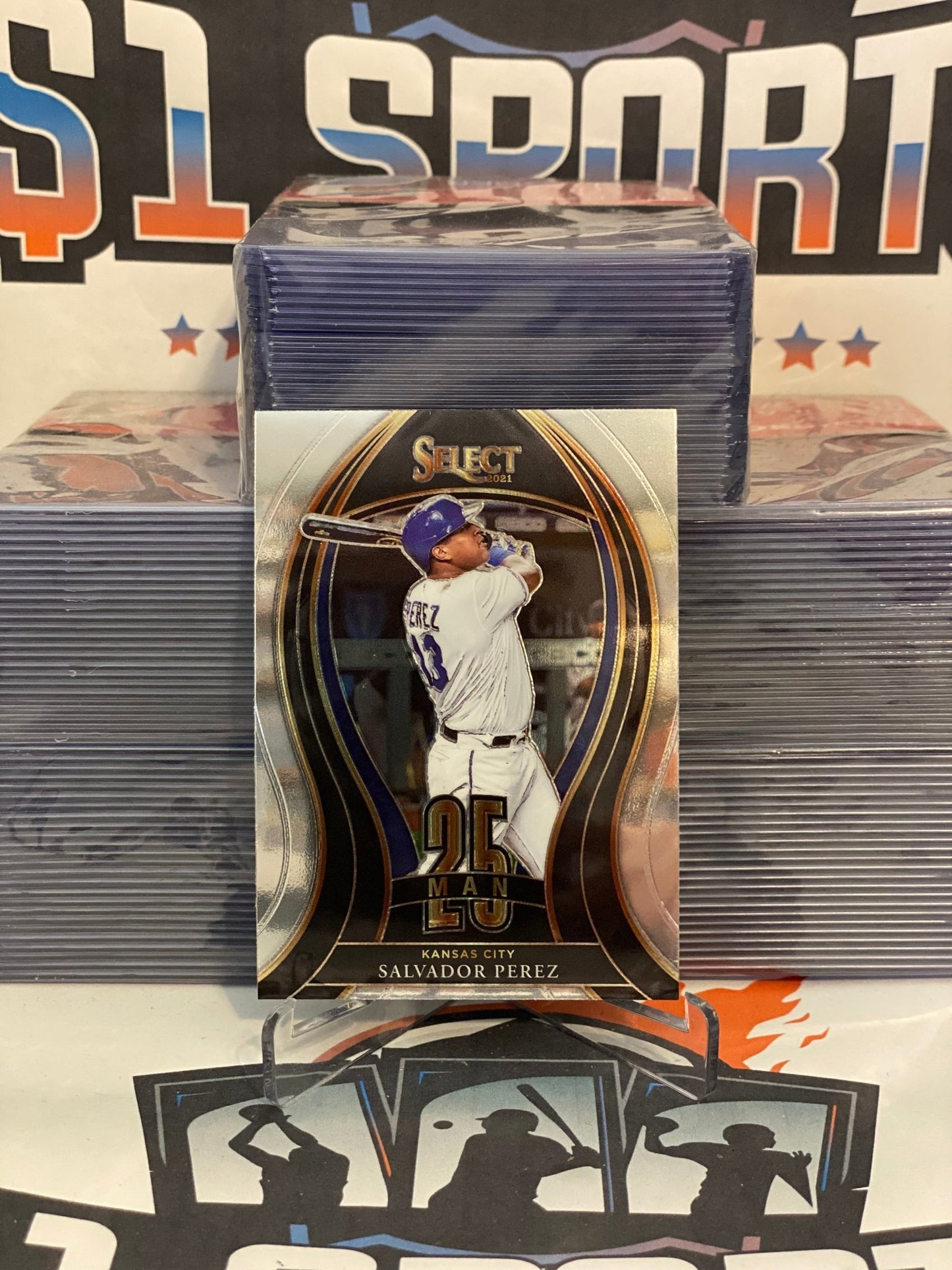 2021 Panini Select (25 Man) Salvador Perez #25M-1