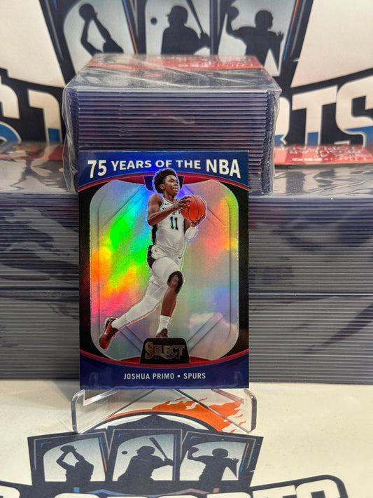 2021 Panini Select (75 Years of NBA Prizm) Joshua Primo Rookie #75