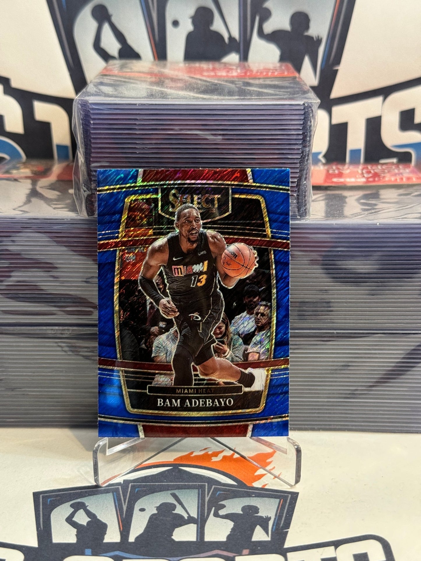 2021 Panini Select (Blue Shimmer Prizm) Bam Adebayo #59