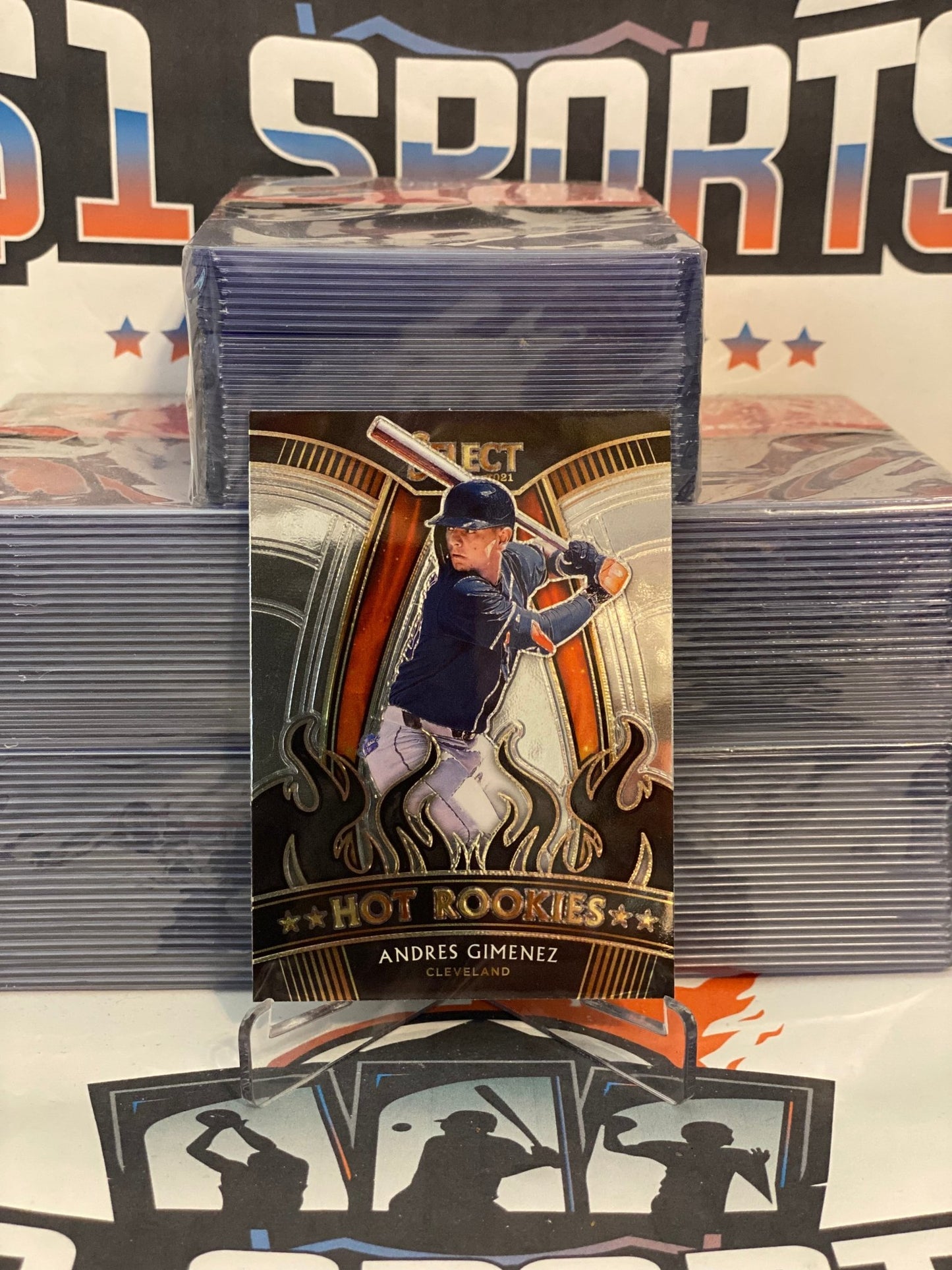 2021 Panini Select (Hot Rookies) Andres Gimenez #HR-19