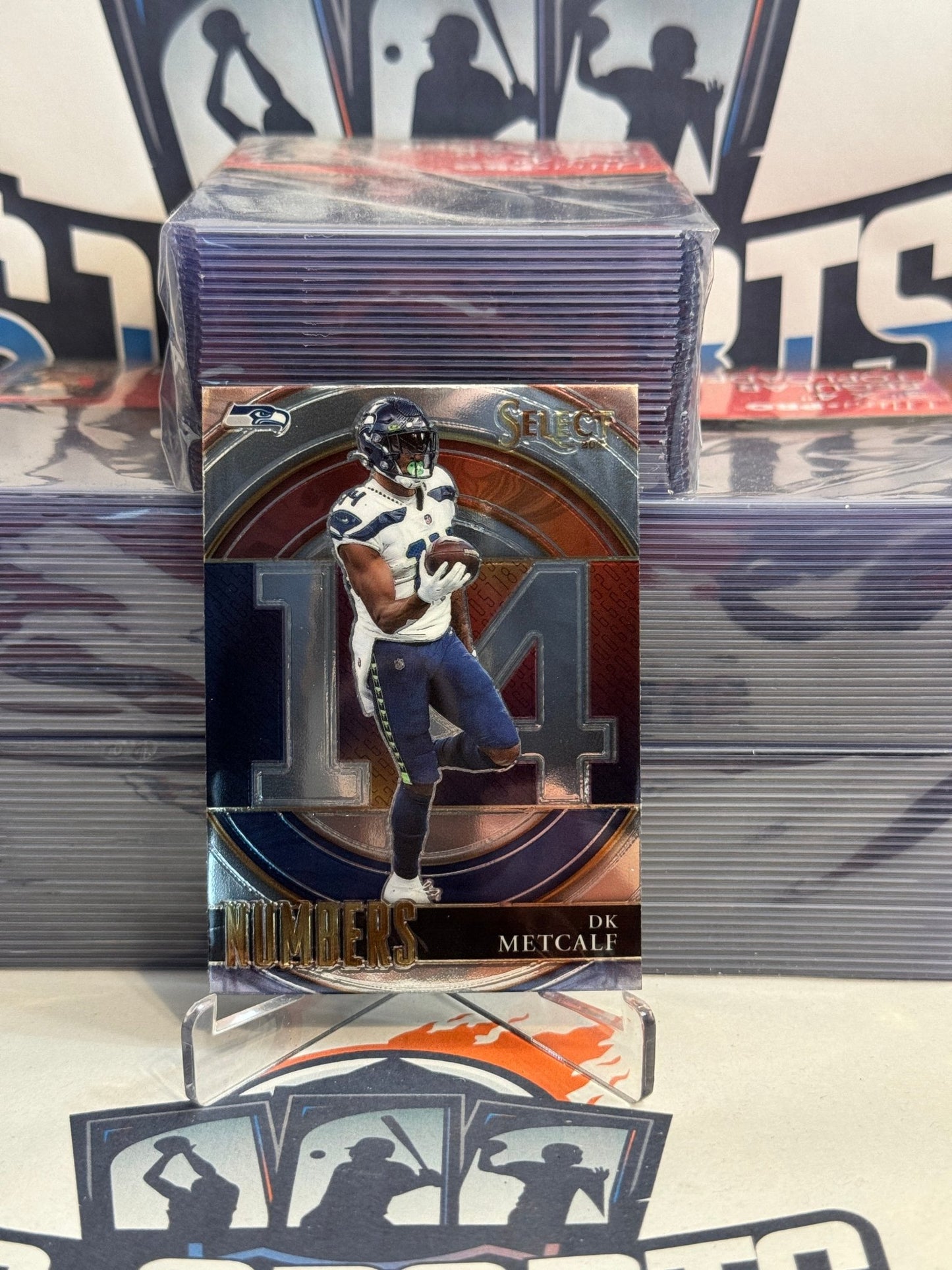 2021 Panini Select (Numbers) DK Metcalf #SN-16