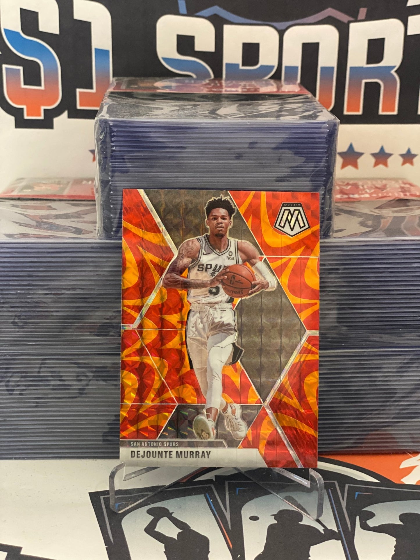2021 Panini Select (Orange Flash Prizm) Dejounte Murray #43